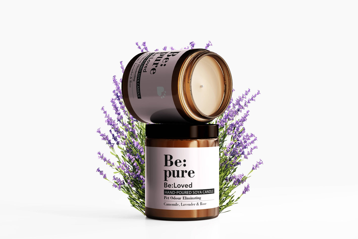 Be:Pure Candle - Dog Calming & Pet Odour Eliminating Candle (150ml)